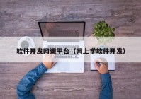 软件开发网课平台（网上学软件开发）